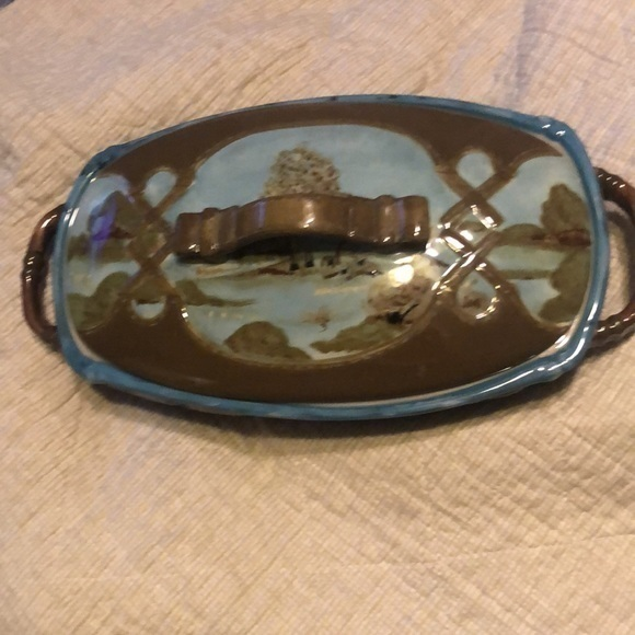 Tracy Porter  ‎ The One Acre collection hand painted pottery w/ lid new - Picture 1 of 11